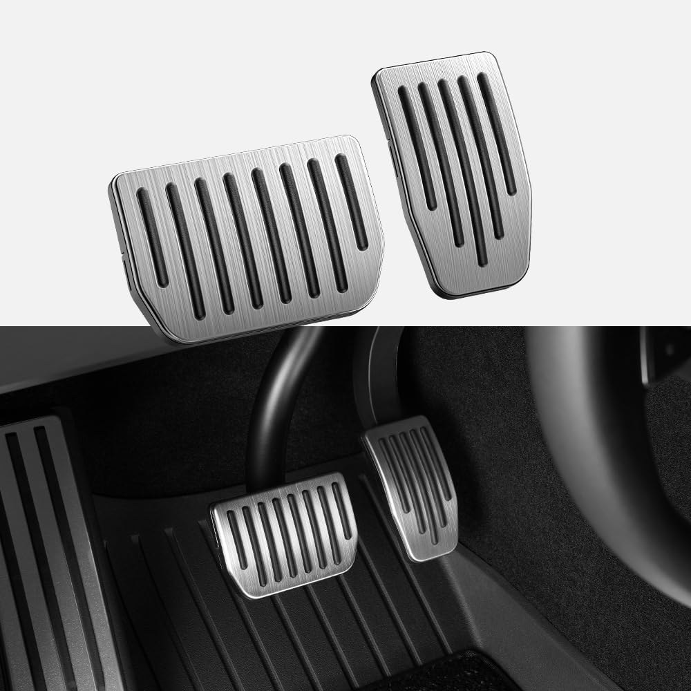 YONZEE Stainless Steel Pedal Covers for Tesla Model Y & Model 3