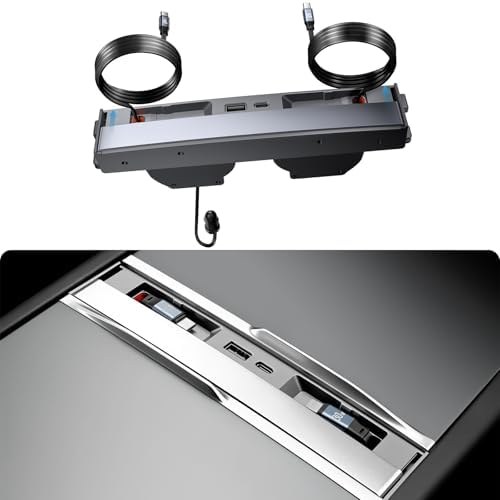 YONZEE 4-in-1 Charging Hub for Tesla Center Console, 65W hub