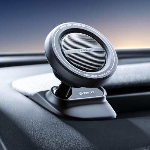 YONZEE Magnetic Phone Mount for Tesla Model Y & Model 3, Dashboard mount
