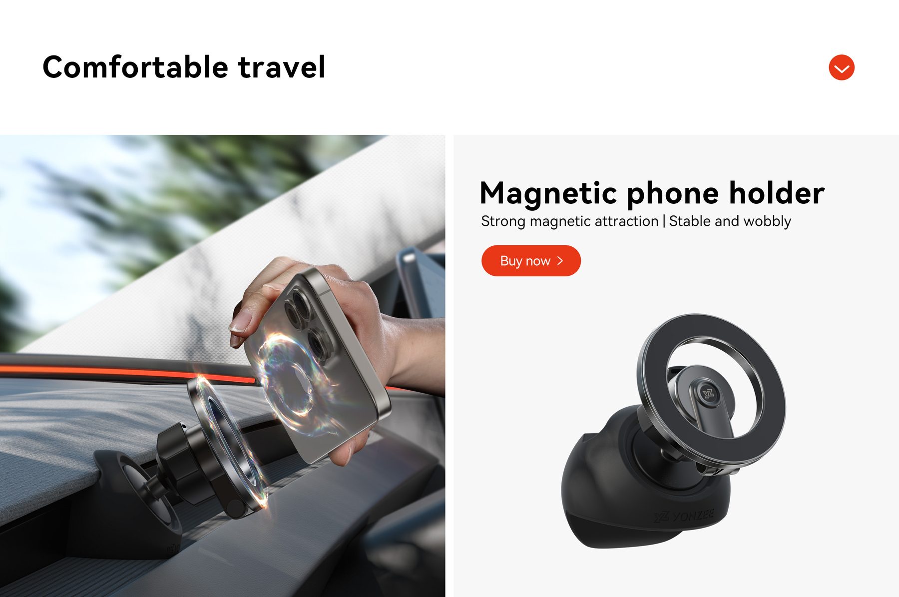 YONZEE tesla magnetic phone mount